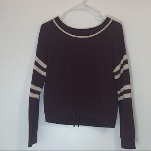 Aerie Cinched Waist Cropped Sweater